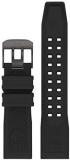 Genuine Luminox Watch Bands FPX.2401.20B.1.K - Strap Replacement 24 mm Black Rubber Strap with Steel Buckle for Navy Seals Series 3500 3510. 3580