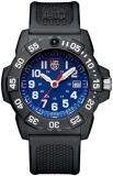 Luminox Navy Seal Mens Watch Blue Dial (XS.3503/3500 Series): 200 Meter Water Resistant + Light Weight Carbon Case and Band + Constant Night Visibility