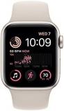 Apple Watch SE (2nd Gen) [GPS + Cellular 40mm] Smart Watch w/Starlight Aluminum Case & Starlight Sport Band - S/M. Fitness & Sleep Tracker, Crash Detection, Heart Rate Monitor, Water Resistant