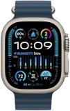 Apple Watch Ultra 2 [GPS + Cellular 49mm] Smartwatch with Rugged Titanium Case & Blue Ocean Band. Fitness Tracker, Precision GPS, Action Button, Extra-Long Battery Life, Bright Retina Display
