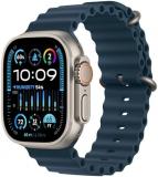 Apple Watch Ultra 2 [GPS + Cellular 49mm] Smartwatch with Rugged Titanium Case & Blue Ocean Band. Fitness Tracker, Precision GPS, Action Button, Extra-Long Battery Life, Bright Retina Display