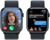 Apple Watch Series 9 [GPS 45mm] Smartwatch with Midnight Aluminum Case with Midnight Sport Loop. Fitness Tracker, Blood Oxygen & ECG Apps, Always-On Retina Display, Carbon Neutral