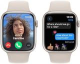 Apple Watch Series 9 [GPS 45mm] Smartwatch with Starlight Aluminum Case with Starlight Sport Band S/M. Fitness Tracker, Blood Oxygen & ECG Apps, Always-On Retina Display