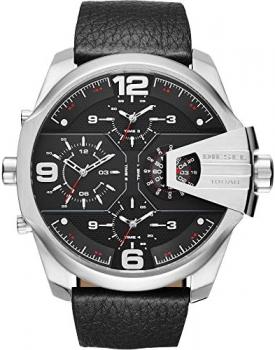 Diesel DZ7376 Mens Uber Black Leather Chief Watch