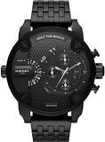 Diesel DZ7444 Little Daddy Black Chronograph Dial Black Bracelet Band Men's 51mm Watch
