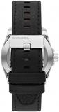 Diesel Men's MS9 Automatic, Silver and Black, Strap