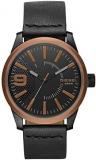 Diesel Men's DZ1841 Rasp Analog Display Japanese Quartz Black Watch