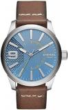 Diesel Men's DZ1804 Rasp Stainless Steel Brown Leather Watch