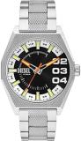 Diesel Mens Watch Three Hand Movement with Scraper Stainless Steel Watch with 43mm Case