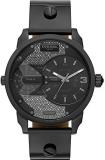 Diesel Women's Mini Daddy Three Hand Black-Tone Stainless Steel DZ5584
