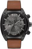 Diesel Men's DZ4317 Overflow Analog Display Quartz Movement Brown Watch