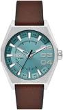 Diesel Scraper Men's Watch with Stainless Steel Bracelet or Leather Band