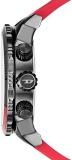 Diesel DZ4613 Gray Chronograph Dial Red Silicone Double Down 2.0 Men's Watch