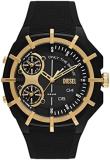 Diesel Men's 51mm Framed Quartz Lightweight Nylon and Silicone Three-Hand Watch, Color: Black (Model: DZ1987)