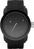 Diesel Color Domination Black Dial Black Silicone Unisex Watch DZ1437