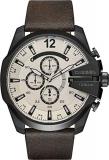 Diesel Men's DZ4422 Mega Chief Brown Leather Watch