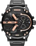Diesel Men's 57mm Mr. Daddy 2.0 Quartz Stainless Steel Chronograph Watch, Color: Black (Model: DZ7312)