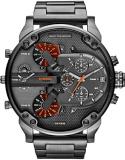 Diesel Mr. Daddy 2.0 Men's Watch with Oversized Chronograph Watch Dial and Stainless Steel, Silicone or Leather Band
