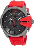 Diesel Men's Mega Chief Quartz Stainless Steel and Silicone Chronograph Watch, C...