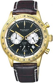 BEAUTY & YOUTH UNITED ARROWS BA4-922-50 LEATHER SPORTS CHRONO LEATHER SPORT CHRONO WATCH MENS