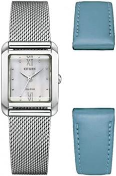 Citizen Women's Analogue Eco-Drive Watch with a Stainless Steel Band