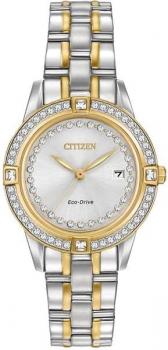 Citizen Eco-Drive Women's FE1154-57A Silhouette Crystal Watch, Bracelet Type