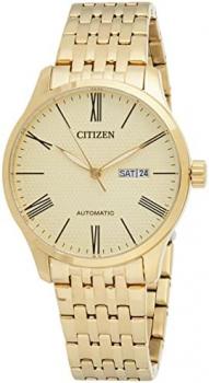 NH8352-53P Citizen Mechanical Mens Analog Gold Business Automatic Citizen