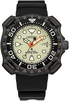 Citizen Eco-Drive Postmaster Dive Yellow Dial Black Polyurethane Strap | 46mm | BN0227-25X