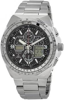 Citizen Promaster Skyhawk A-T Perpetual Chronograph GMT Analog-Digital Black Dial Men's Watch JY8120-58E