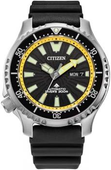 Citizen Promaster Dive Automatic Black Dial and Black Polyurethane Strap Watch | 44mm | NY0130-08E