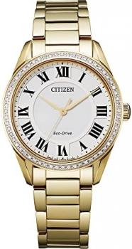 Citizen Women's Eco-Drive Dress Classic Arezzo Diamond Watch, 3-Hand and Sapphire Crystal