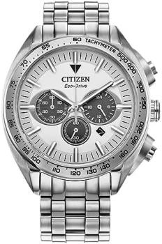 Citizen Eco-Drive Carson Chronograph Stainless Steel Bracelet Watch | 43mm | CA4540-54A