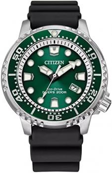 Citizen Men's Analogue Eco-Drive Watch with a Rubber Band Promaster Marine