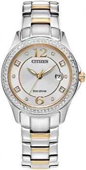 Citizen Ladies' Classic Silhouette Crystal Eco-Drive Watch, 3-Hand Date, Luminous Hands