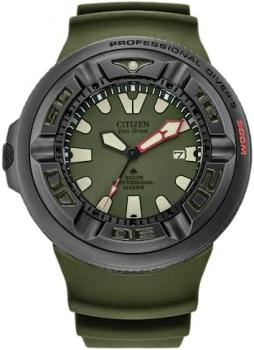 Citizen Men's Promaster Dive Eco-Drive Watch, 3-Hand Date, Polyurethane Strap, ISO Certified, Anti-Reflective Curved Crystal, Screw-Back Case and Crown
