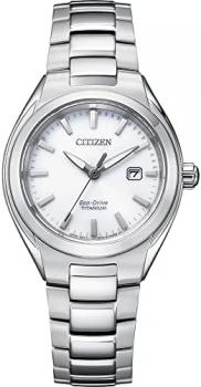 CITIZEN Women's Analogue Eco-Drive Watch with Titanium Strap