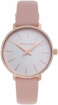 Michael Kors Women's Pyper 32mm Case Size Two Hand Leather Watch
