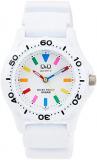 [Citizen kyu-andokyu-] Citizen Q & Q Watch Sports Type Analog Display 10 ATM Waterproof White X Multi Color VR25 – 002 Women's