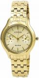 Citizen Women's 'Silhouette' Quartz Stainless Steel Casual Watch, Color:Gold-Ton...