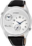 Citizen CITIZEN AO3030-24A Watch, Quartz Metallic White, Black [Men's], black leather