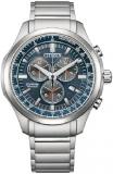 Citizen Men's Chronograph Eco-Drive Watch with Titanium Strap AT2530-85L, Blue, ...