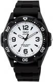 [Citizen kyu-andokyu-] Citizen Q & Q Watch Sport Watches Analog Display 10 ATM Waterproof White X Black vr44 – 002 Men's