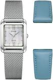 Citizen Women's Analogue Eco-Drive Watch with a Stainless Steel Band
