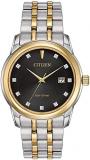 Citizen EcoDrive MenÕs TwoTone Crystal Watch w/ Date BM7344-54E, Bracelet Type