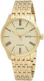 NH8352-53P Citizen Mechanical Mens Analog Gold Business Automatic Citizen