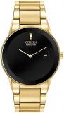 AU1062-56E Citizen Eco-Drive Mens Analog Black Business Solar Citizen