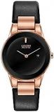 Citizen Axiom Black Dial Black Leather Ladies Watch GA1058-16E