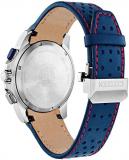 Citizen Men's Eco-Drive Promaster Land MX Sport Racer Chronograph Watch in Stainless Steel with Blue Leather Strap, Blue Dial (Model: BL5571-09L)