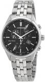 Citizen Eco-Drive Chronograph Black Dial Men's Watch AT2140-55E