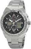 Citizen Promaster Skyhawk A-T Perpetual Chronograph GMT Analog-Digital Black Dial Men's Watch JY8120-58E